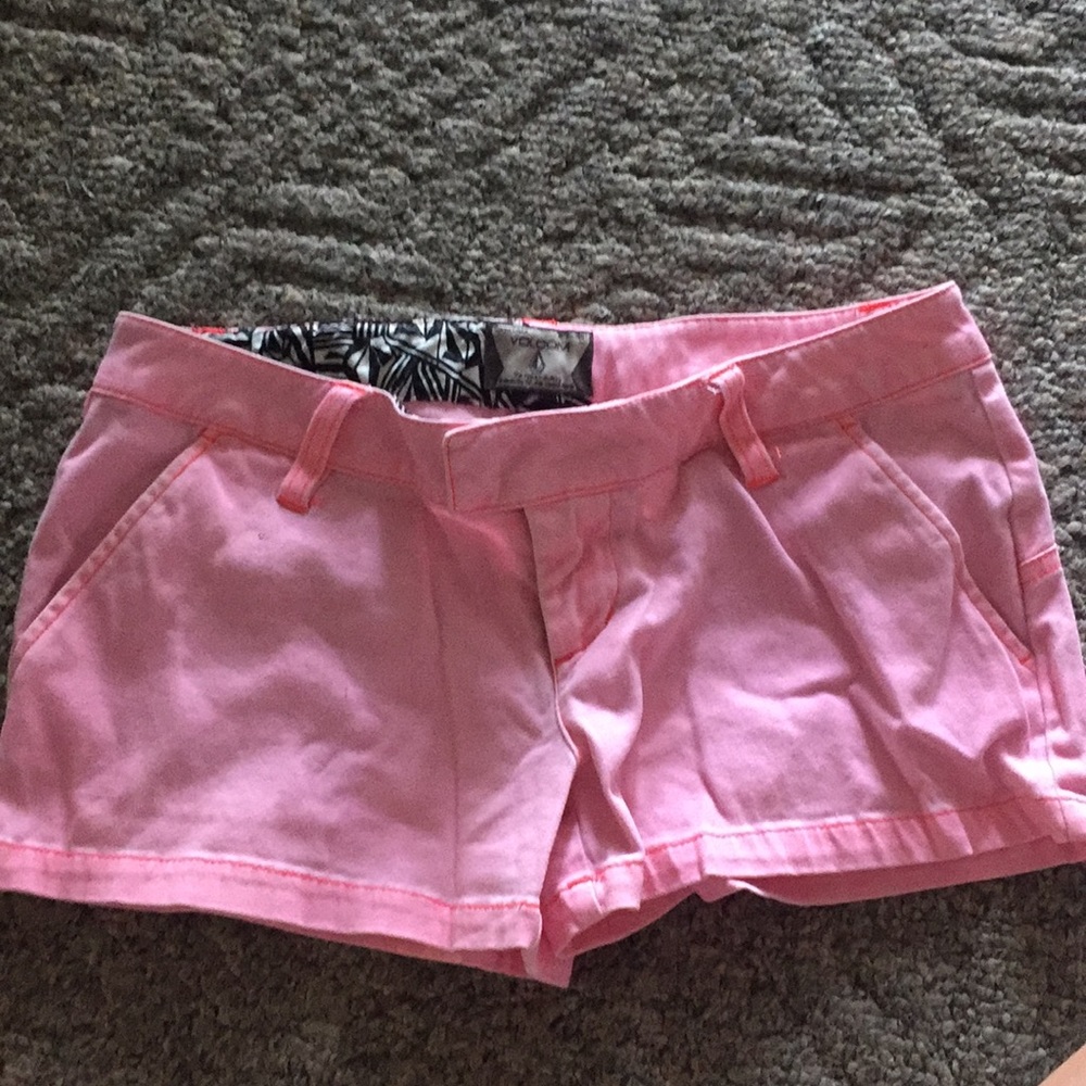 Pink volcom shorts